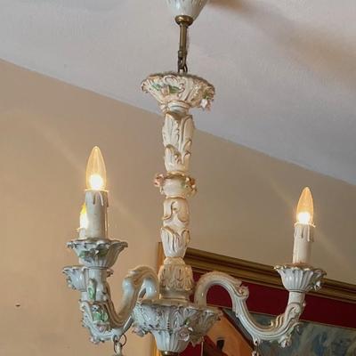 Capodimonte 3 Arm Chandelier