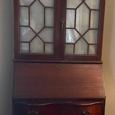Antique Secetarry Desk/Display Cabinet/Draws