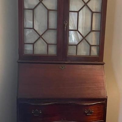Antique Secetarry Desk/Display Cabinet/Draws