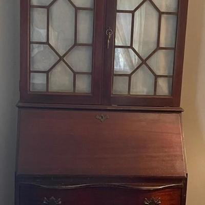 Antique Secetarry Desk/Display Cabinet/Draws