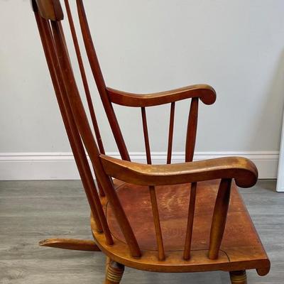 Rocking Chair Stamped Nichols Co. Gardner MA