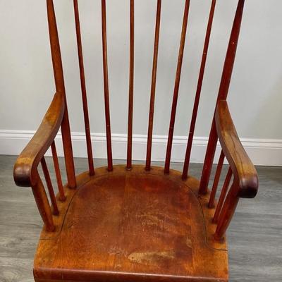 Rocking Chair Stamped Nichols Co. Gardner MA