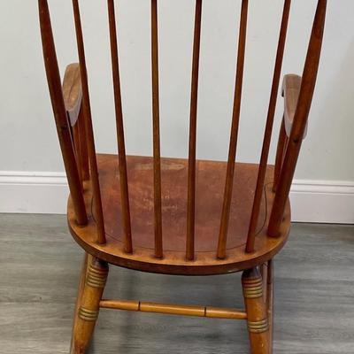 Rocking Chair Stamped Nichols Co. Gardner MA