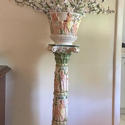 Capodimonte Flower Pot Pedestal