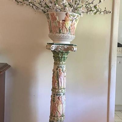 Capodimonte Flower Pot Pedestal
