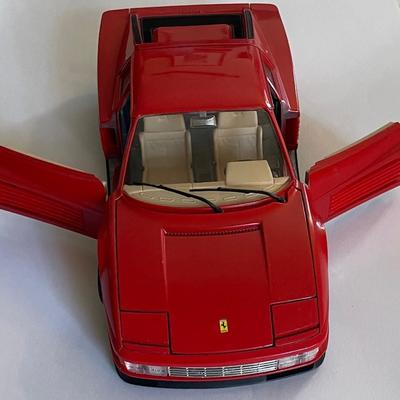 1984 Ferrari Testarossa Production Car, Bburago, Italy, 1/18 Scale, Mint Condition