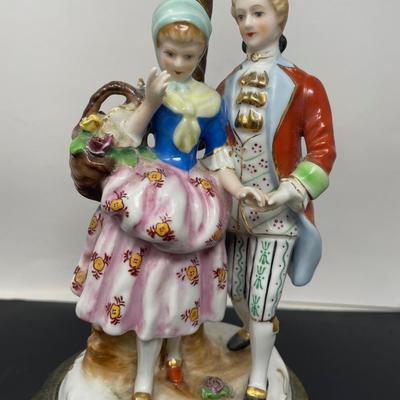 Pair Victorian Dancers Table Lamp