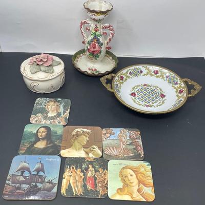 Prussiaa Porcelain Collection w/ Coasters