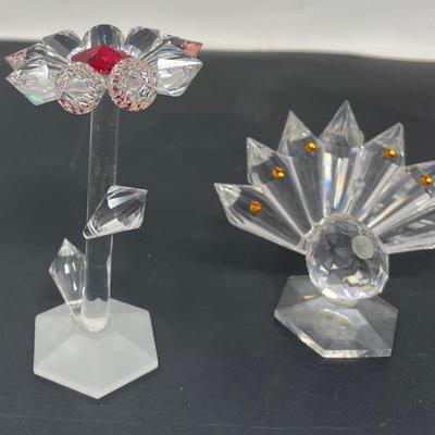 Swarovski Style Miniature Figurines