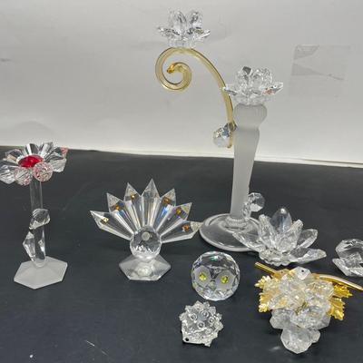 Swarovski Style Miniature Figurines