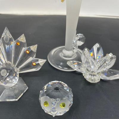 Swarovski Style Miniature Figurines