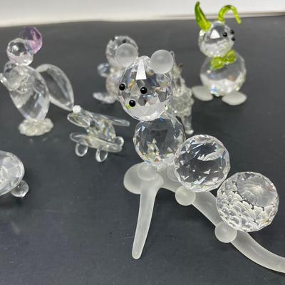 Swarovski  Style Miniature Figurines