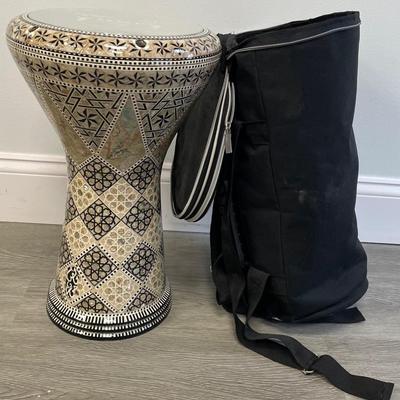 Middle Eastern Burly Dancer Drum w/ Case