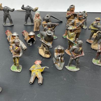Collection Vintage Manoil Lead WW1 Toy soldiers