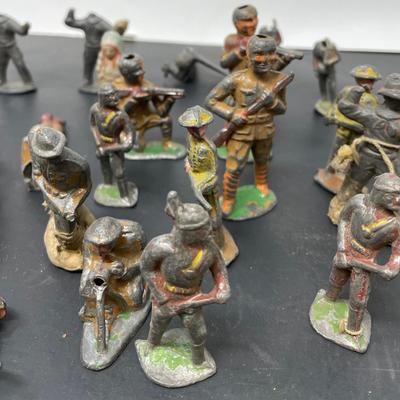 Collection Vintage Manoil Lead WW1 Toy soldiers