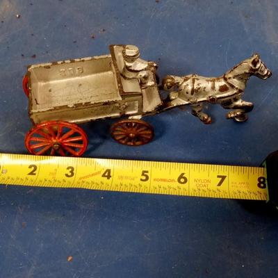 LOT 139 OLD METAL WAGON