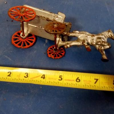 LOT 139 OLD METAL WAGON