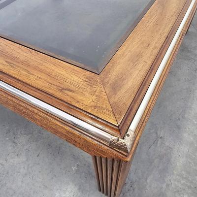 Modern Coffee Table w/Four Beveled Glass Inserts (G-JS)
