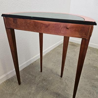 Fancy Painted Demilune Table (G-JS)