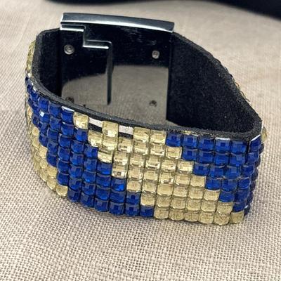 Diamante crystal bling cuff bracelet