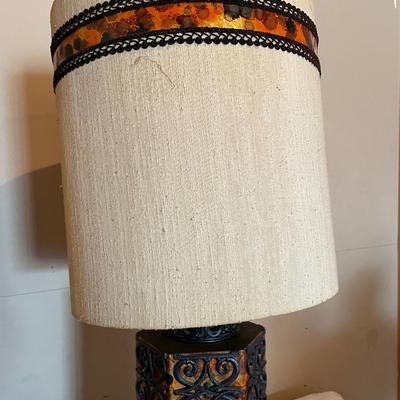 MID-CENTURY PATTERNED LAMPS