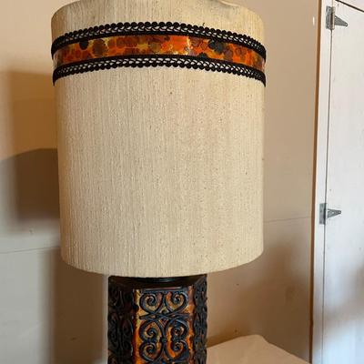 MID-CENTURY PATTERNED LAMPS