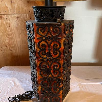 MID-CENTURY PATTERNED LAMPS