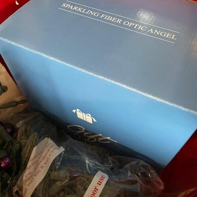 L83- Christmas lights & fiber optic angel