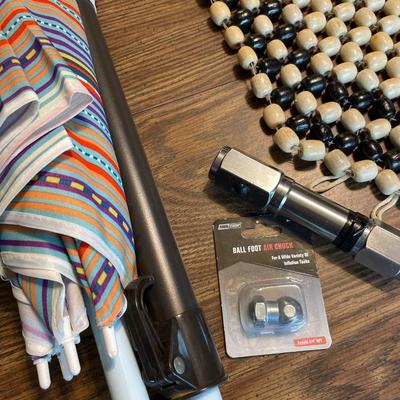 DR6- Beaded mat, outdoor umbrella