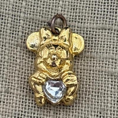 Disney AAI marked gold toned Minnie Mouse charm