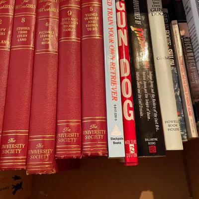 5 VOLUMES OF THE BOOKSHELF FOR BOYS AND GIRLS PLUS RETRIEVER TRAINING
