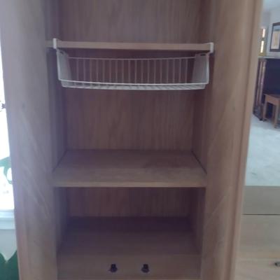 Thomasville Solid Wood Headboard Storage Cabinet
