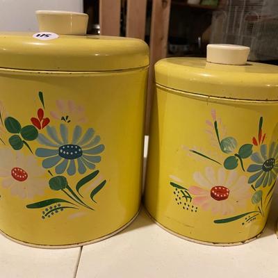 Vintage Ransburg Canister & Shakers Set