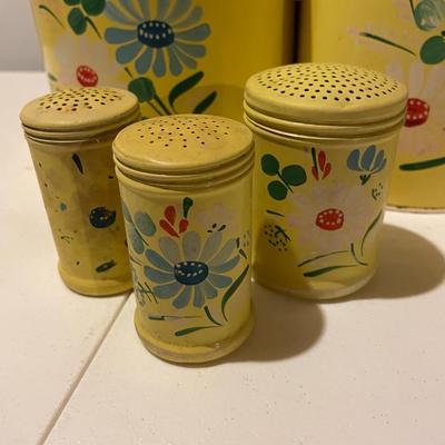 Vintage Ransburg Canister & Shakers Set