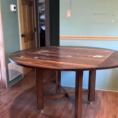Wood Round Table- seats 6