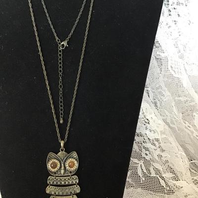 Owl Costume Necklace