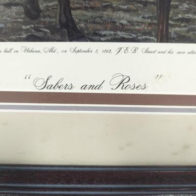 Sabers & Roses Limited Edition Print by Dale Gallon Signed & Numbered