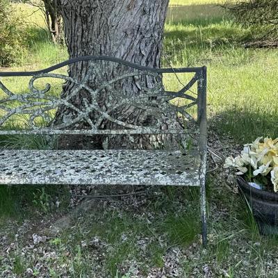 Wrought Iron Bench
