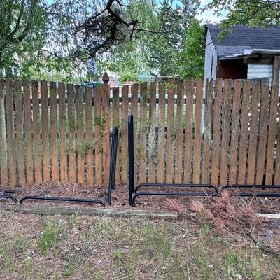 2 Large Metal Log Holders