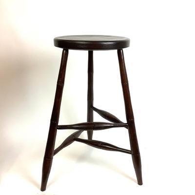 1074 Vintage Pine Dark Stain Stool