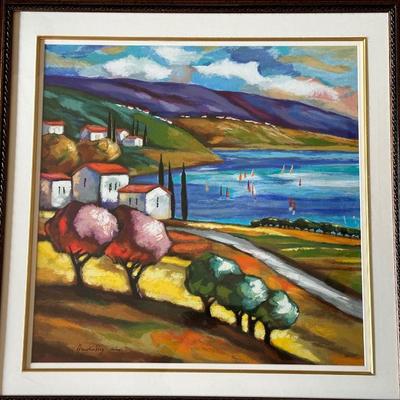 SLAVA BRODINSKY ITALY LANDSCAPE PAINTING ON CANVAS
