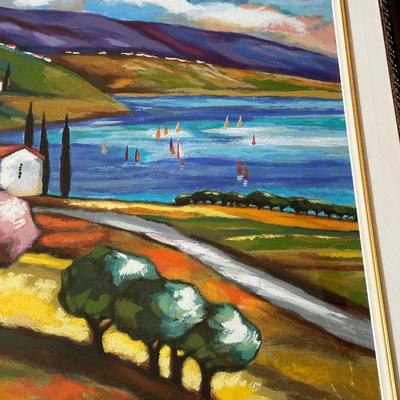 SLAVA BRODINSKY ITALY LANDSCAPE PAINTING ON CANVAS