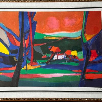 MAISON PERDUE DANS LES ARBRESS 1995 SIGNED BY MARCEL MOULY