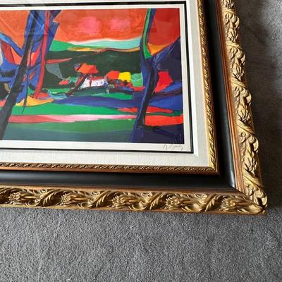 MAISON PERDUE DANS LES ARBRESS 1995 SIGNED BY MARCEL MOULY
