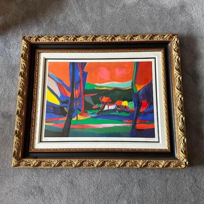 MAISON PERDUE DANS LES ARBRESS 1995 SIGNED BY MARCEL MOULY