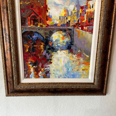 ALEX PEREZ OIL PAINTING ON CANVAS
