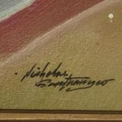 SIGNED ABSTRACT BY NICHOLAS SANTUANGCO