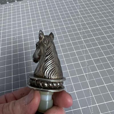 Silver Plated Horse bottle Stopper Decanter Top
