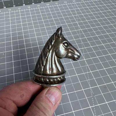 Silver Plated Horse bottle Stopper Decanter Top