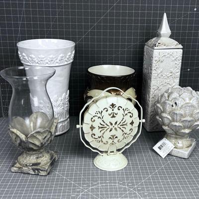 Large Decorative ITEMS (6) New Pieces